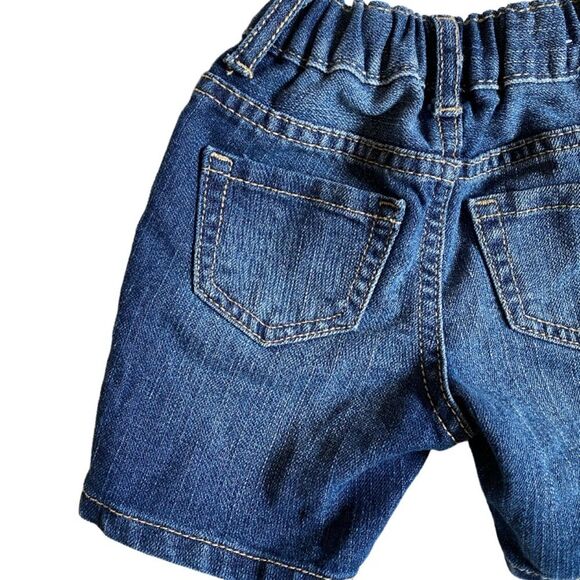 The Children's Place Toddler Girls Denim Shortie Shorts Size 12-18 M Mid Wash - Picture 8 of 14